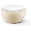 Struttura Tavolino da esterno con Vano Contenitore Ø70 h33 - Vela Coffee Table Plust, PIETRA