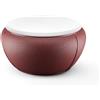 Struttura Tavolino da esterno con Vano Contenitore Ø70 h33 - Vela Coffee Table Plust, LAVA