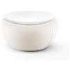 Struttura Tavolino da esterno con Vano Contenitore Ø70 h33 - Vela Coffee Table Plust, WHITE LIGHT