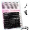 GEMERRY 100D Ciglia Finte Ciuffetti Manga Cluster Lashes Spike Ciglia