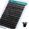 GEMERRY Ciglia Finte Ciuffetti Extension Ciglia 100D D Curl 10-18mm