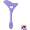 CUHZA Stencil per Eyeliner Punte, Aiuto per Eyeliner in Silicone, Strumento per Trucco Occhi Rapido, Mascara in Silicone Riutilizzabile Strumento per Il Trucco(Viola)