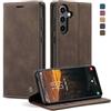 KZB Cover Libro per Samsung Galaxy S24 FE, Portafoglio Magnetica in Pelle