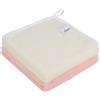 VIVOTE Asciugamano in Microfibra, Asciugamani per le Mani Super Morbidi e Assorbenti con Anello per Appendere, Asciugamani per la Mano a Secco Rapido e Durevoli per il Bagno, Bianco e Rosa, 2 Pezzi