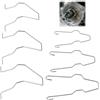 Annlpoy Clip a Molla di Fissaggio della Lampadina 6 PZ 5ZHSFULLKIT, Compatibili con H1/H3/H4/H7, in Acciaio, Kit di Sostituzione con Numero, Ideale per Auto