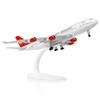 QIYUMOKE Boeing 747 VAA 1/300 Modello di aereo in metallo pressofuso con supporto Lega Display Airliner Kit modello da collezione per gli appassionati di aviazione Regalo