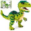 CSNRHG Dinosauro Tyrannosaurus Rex Building Blocks Modello Velociraptor | Decor Micro Mini Blocks giocattolo compleanno o regali di festa per età 6+ bambini Adulti Adolescenti 1457 pezzi