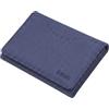 TECHMADE Etres Portafoglio Magsafe Compatibile per iPhone - Pelle Saffiano - Portacarte Magnetico, Protezione RFID - 6 Slot Carte + Tasca Contanti - Slim, Unisex, Antiscivolo (blu)