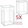 5 X Funko Pop Hard Protector Regular 4" Inch Protezione Rigida Anti UV Magnetica