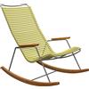 Houe - Sedia a dondolo Click - Giallo - Acciaio termolaccato - Designer Henrik Pedersen