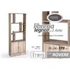 Gicos Libreria 2 Ante Ermes cm 70x24xh.170 Colore Rovere