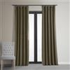 HPD Half Price Drapes Tende oscuranti in velluto firmate, lunghezza 274 cm, isolamento termico e piena luce, tenda oscurante per camera da letto (1 pannello), 127 x 274 cm, colore: grigio talpa