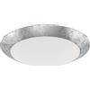 EGLO LED lampada da soffitto Montenovo, plafoniera, acciaio bianco, vetro