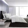Vera Wang - King Comforter Set, Soft Cotton Bedding with Waffle Pique Texture & Smooth Cotton Percale Reverse, Medium Weight for Year-Round Comfort, 3 Piece Bed Set with Matching Pillowcases (White)