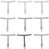 Bnineteenteam Strumento universale per calibro di chitarra, 9 pezzi Calibro per raggio di comprensione della chitarra Solo String Radius per riparazione e manutenzione della chitarra