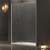 KAMALU Porta doccia nicchia 100 cm profilo oro opaco | KEF4000