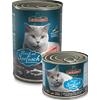 Leonardo Ricco di Pesce di Mare Cibo Umido per Gatti - 6x400 gr