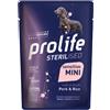Prolife Cane Sterilised Sensitive Adulto Mini Maiale & Riso Busta 100 Gr