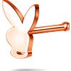 NovaNavel Piercing naso coniglietto in oro rosa