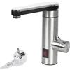 EUNEWR Rubinetto Cucina,220V 3300W Miscelatore Cucina,Rubinetto Lavello Girevole a 360°,Display Digitale a LED 304 Acciaio Inox Scalda Acqua Elettrico Istantaneo,Rubinetto per Cucina o Bagno