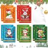 Farmty 10 Pezzi Maschera di Natale,Maschera Viso Idratante,Maschera Viso Idratante al Collagene, Idratazione Profonda, Ridurre le linee Sottili,Regali di Natale per le Donne