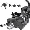 Xibao Antifurto Moto,Lucchetto per Manubrio Bici Regolabile,Lucchetto per Manubrio Moto,Blocco di Sicurezza per Freno Anteriore e Frizione,Compatibile con Motociclette,Moto Sportive,Scooter (Nero)