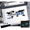 BLACK DOVES GRAPHICS n.2 Adesivi per valigie allu sostitutivo per BMW R 1250 GS (Nero/Blu)
