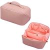 CORIOS Borsa da Toilette per Donna Borsa per Cosmetici Beauty Case da Viaggio Borsa per il Trucco Borsa da Toilette Organizer Cosmetici per Borsa Porta Trucchi da Viaggio Rosa