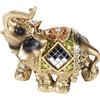 Akozon Elefante Portafortuna, Feng Shui Statua di Elefante Fortunato Verde Ricchezza Statua di Elefante con la Proboscide Alzata Elefanti per la Decorazione Domestica Compleanno Natale (S)