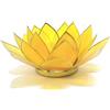 Mystery Mountain mistero Montagna 3rd Chakra Fiore di Loto, portacandele, Giallo, 15 x 15 x 7 cm