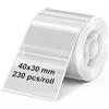 Olympia Rotolo di etichette per PM220 | 40 × 30 mm | Trasparente | Etichette per stampante di etichette PM220 | Impermeabile e resistente all'abrasione