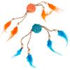 TIAKI Gioco per gatti TIAKI Palline in vimini con piume - Set 2 pz