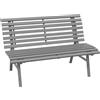 Outsunny Panchina da Esterno in Alluminio a 2 Posti a Doghe, 123x67x79cm, Grigio | Aosom Italy