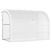 Outsunny Giardino, giardino con copertura in plastica, resistente UV, 3 piani, porte scorrevoli, Bianco