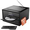 Radio DAB/DAB+, Bluetooth 5.0, Lettore CD | Mini Impianto Stereo Hi-Fi 40W Con C