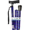 T TEX Srl Easy walk bastone pieghevole scozzese- blu