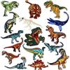 MWOOT Toppe Dinosauro 16-Pack Toppe Termoadesive per Vestiti Toppa Ricamata Fai da Te Patch per Giubbotti, Jeans, Zaini, Maglietta, Cucire Applicazioni