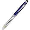 TopHomer Penna a sfera 3 in 1 con torcia a LED, multifunzione, penna a sfera illuminata con inchiostro nero, per scrivere al buio (confezione da 1, blu)