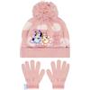 BlueY E Bingo Capello E Guanti | Guanti Inverali Bambina | Capello Invernale | One Size Rosa