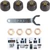 Akozon TPMS Bluetooth 5.0 Monitoraggio Pressione Pneumatici in Tempo Reale Supporta Android Impermeabile IP67 Allarme Pressione Pneumatici per Auto