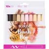 Ecoline Brush Pen Set di 10 penne liquide ad acquerello - ritratto | pennelli sfumabili per scrittura a mano, disegno e artigianato