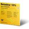 VIATRIS HEALTHCARE LIMITED Betadine 10% Idopovidone - 10 Garze Impregnate Disinfettanti 10 X 10 Cm
