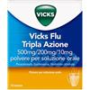 PROCTER & GAMBLE SRL Vicks Flu Tripla Azione Polvere Paracetamolo Influenza 10 Buste