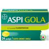 BAYER SpA Aspi Gola Pastiglie per la gola infiammata, con 8,75 mg di Flurbiprofene, contro Faringite e Mal di gola, Gusto Limone e Miele 24 Pastiglie Orosolubili