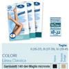 ITALSILVA COMMERCIALE Srl Sauber Linea Classica Gambaletto 140 Den Maglia Microrete Colore Nero Taglia 4