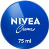 NIVEA (BEIERSDORF SpA) Nivea Creme 75 ml, Crema idratante corpo, viso e mani multiuso con Eucerit, Glicerina e Pantenolo