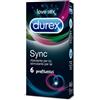 RECKITT BENCKISER H.(IT.) SpA Durex Sync - Preservativi ritardanti per lui e stimolanti per lei - 6 pezzi