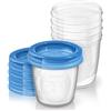 PHILIPS SpA Avent Vasetti Conservalatte Con Coperchio 180 ml 5 Pezzi