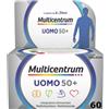 HALEON ITALY Srl Multicentrum Uomo 50+ Integratore Alimentare Multivitaminico Multiminerale Vitamina C B6 Zinco 60Cpr