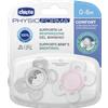CHICCO (ARTSANA SpA) Chicco Physio Comfort Succhietti Silicone 6-16m Rosa 2 Pezzi